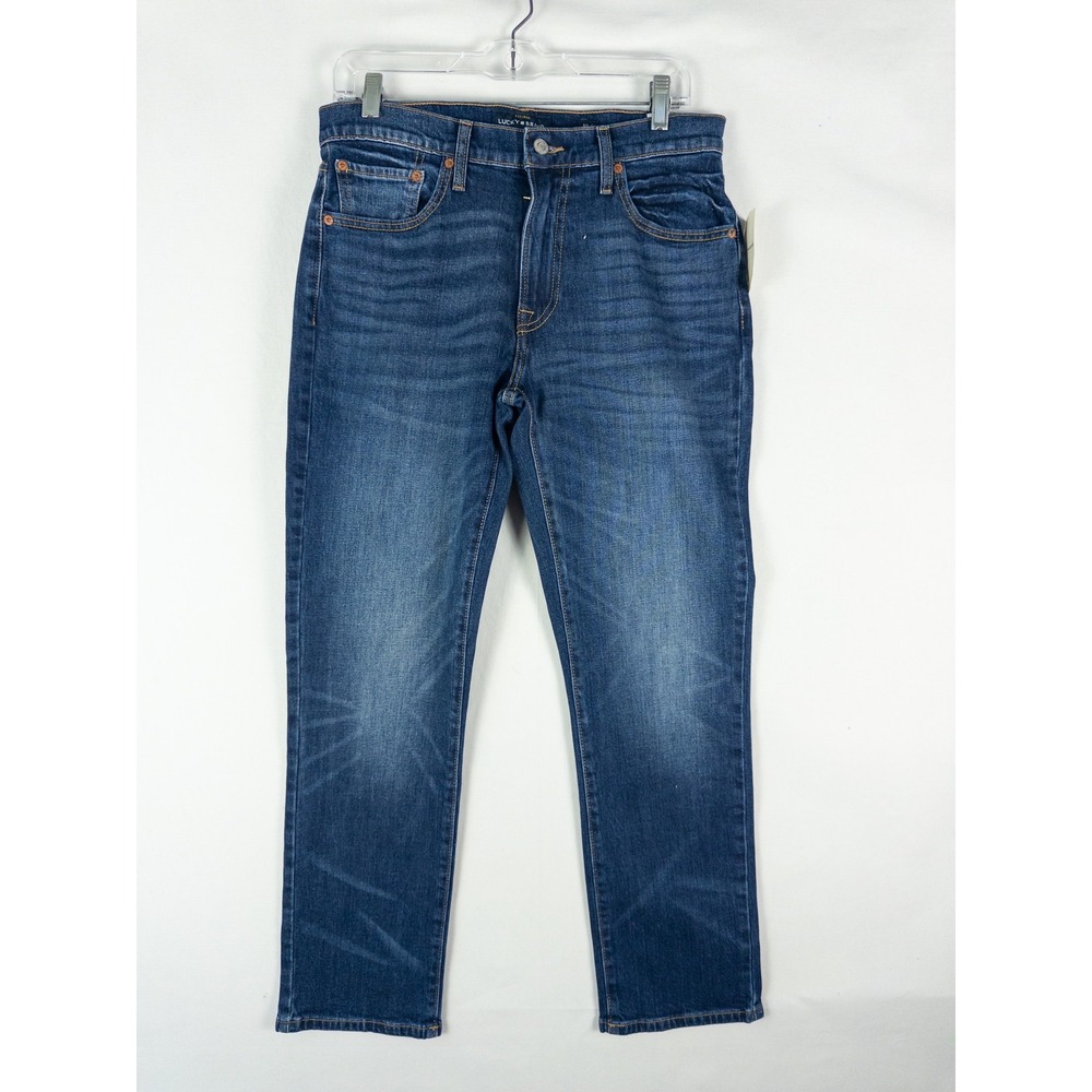 Lucky Brand 223 Straight Leg Jeans Mens 30x30 Medium Blue Wash Arlen Streetwear